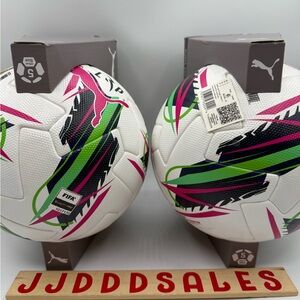 Set of 2 Puma Orbita Liga Portugal Official FIFA Quality Pro Match Soccer Balls
